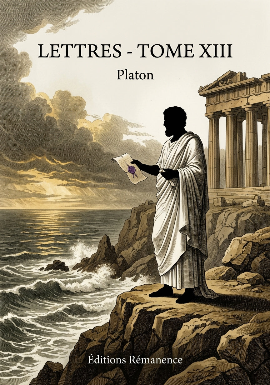 Livre Lettres - Tome XIII par Platon - Couverture - Editions Remanence