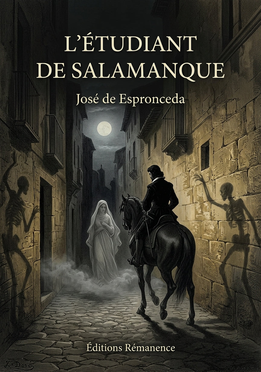 Livre L’Étudiant de Salamanque par José de Espronceda - Couverture - Editions Remanence