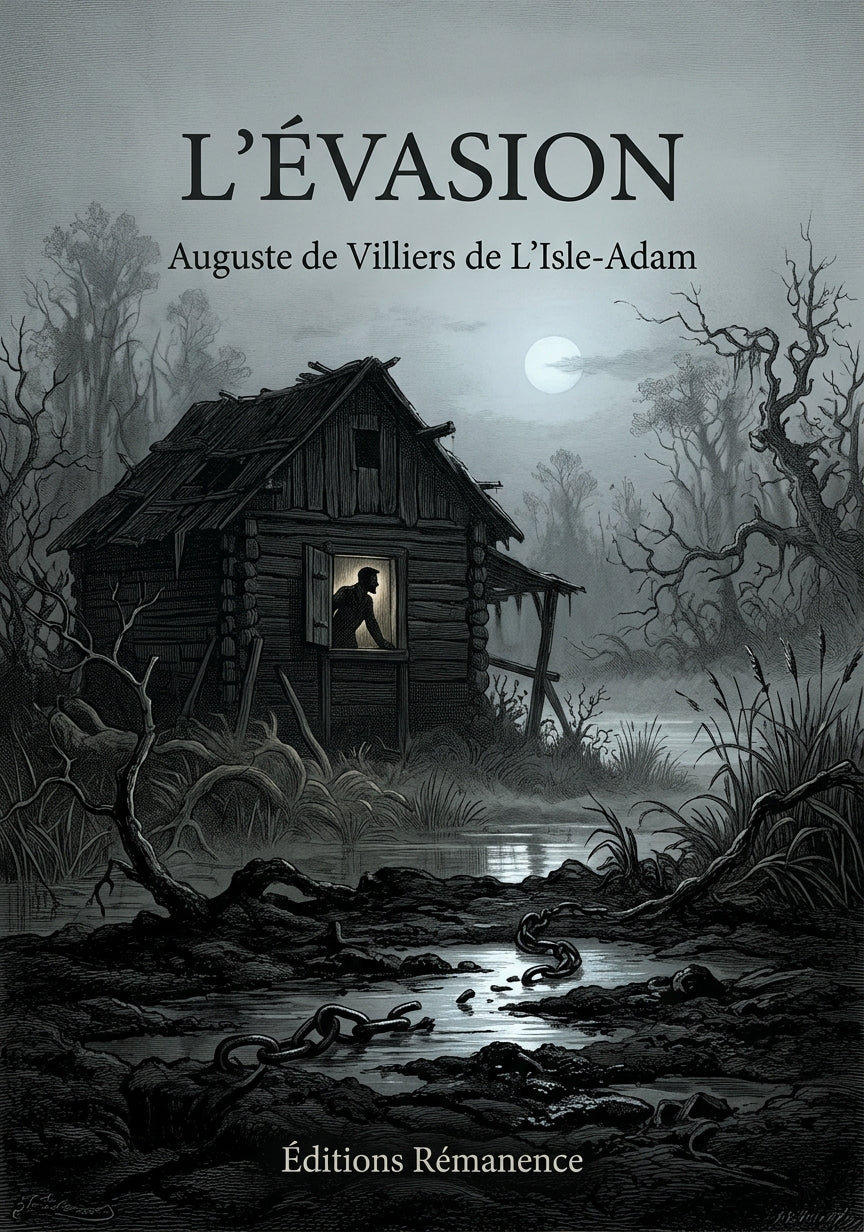 Livre L’Évasion par Auguste de Villiers de L’Isle-Adam - Couverture - Editions Remanence
