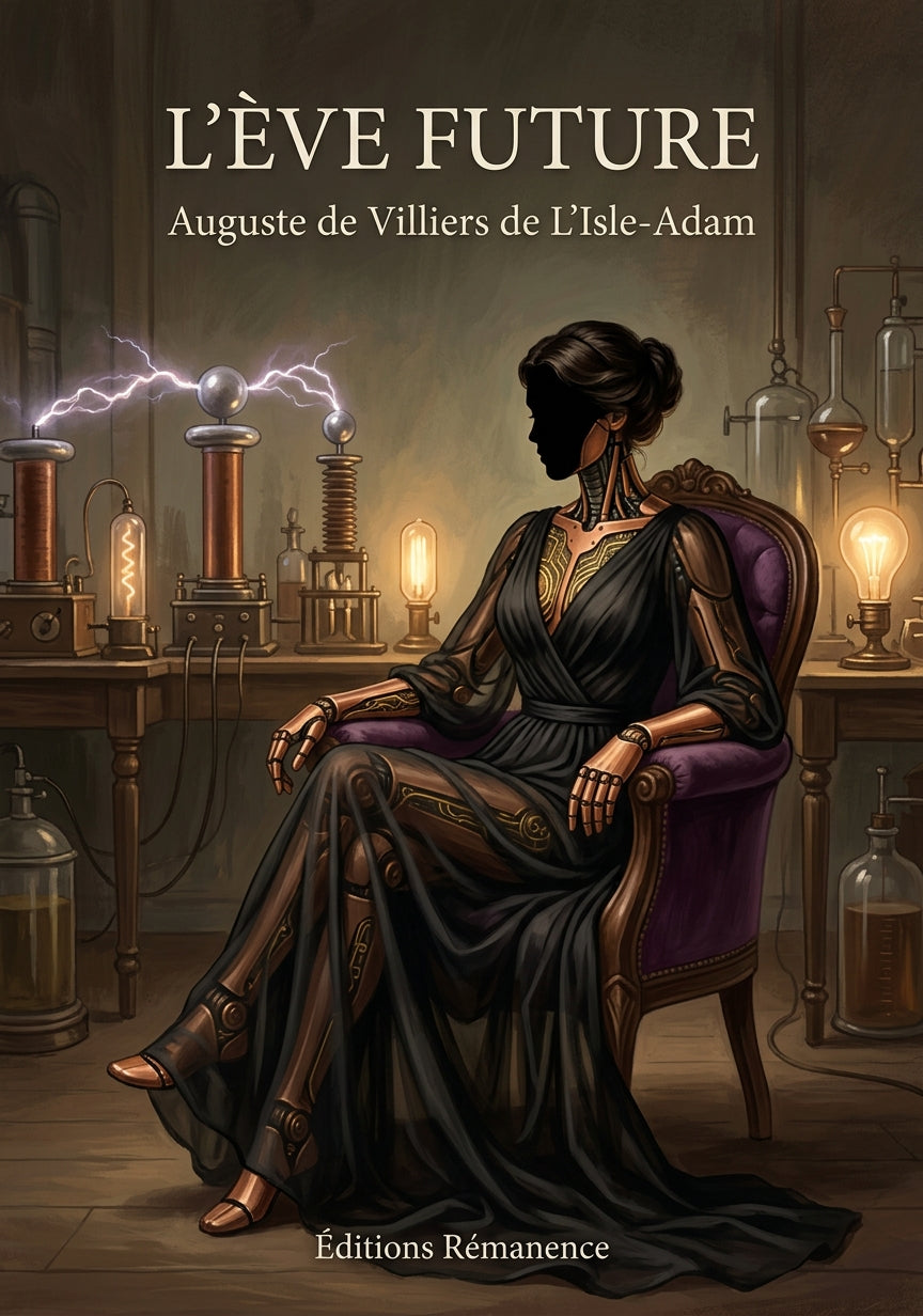 Livre L’Ève future par Auguste de Villiers de L’Isle-Adam - Couverture - Editions Remanence