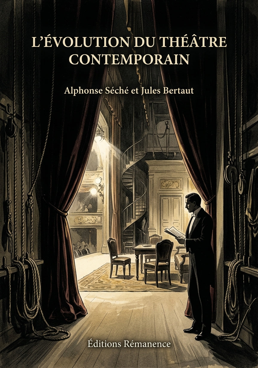 Livre L’Évolution du théâtre contemporain par Alphonse Séché et Jules Bertaut - Couverture - Editions Remanence
