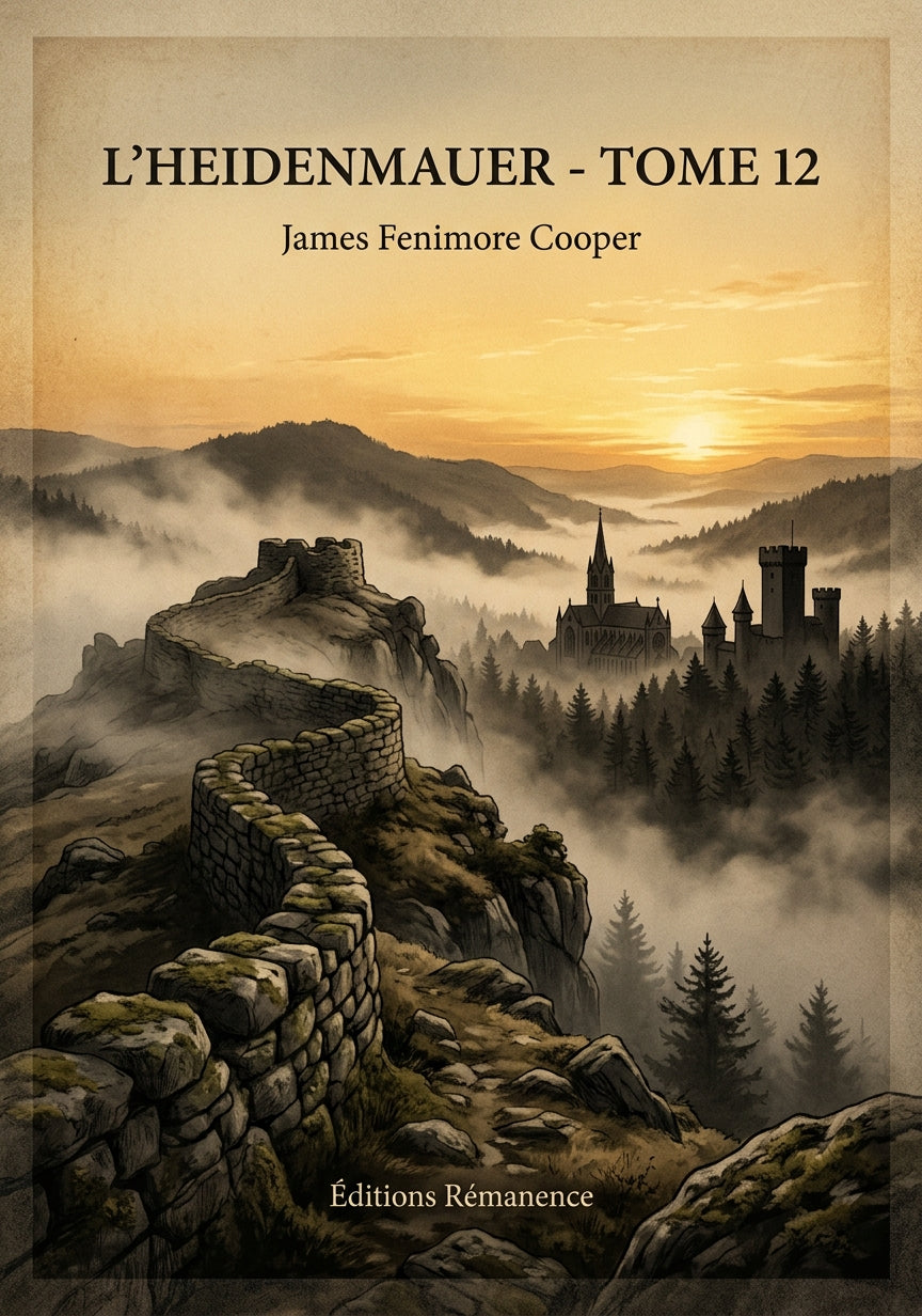 Livre L’Heidenmauer - Tome 12 par James Fenimore Cooper - Couverture - Editions Remanence