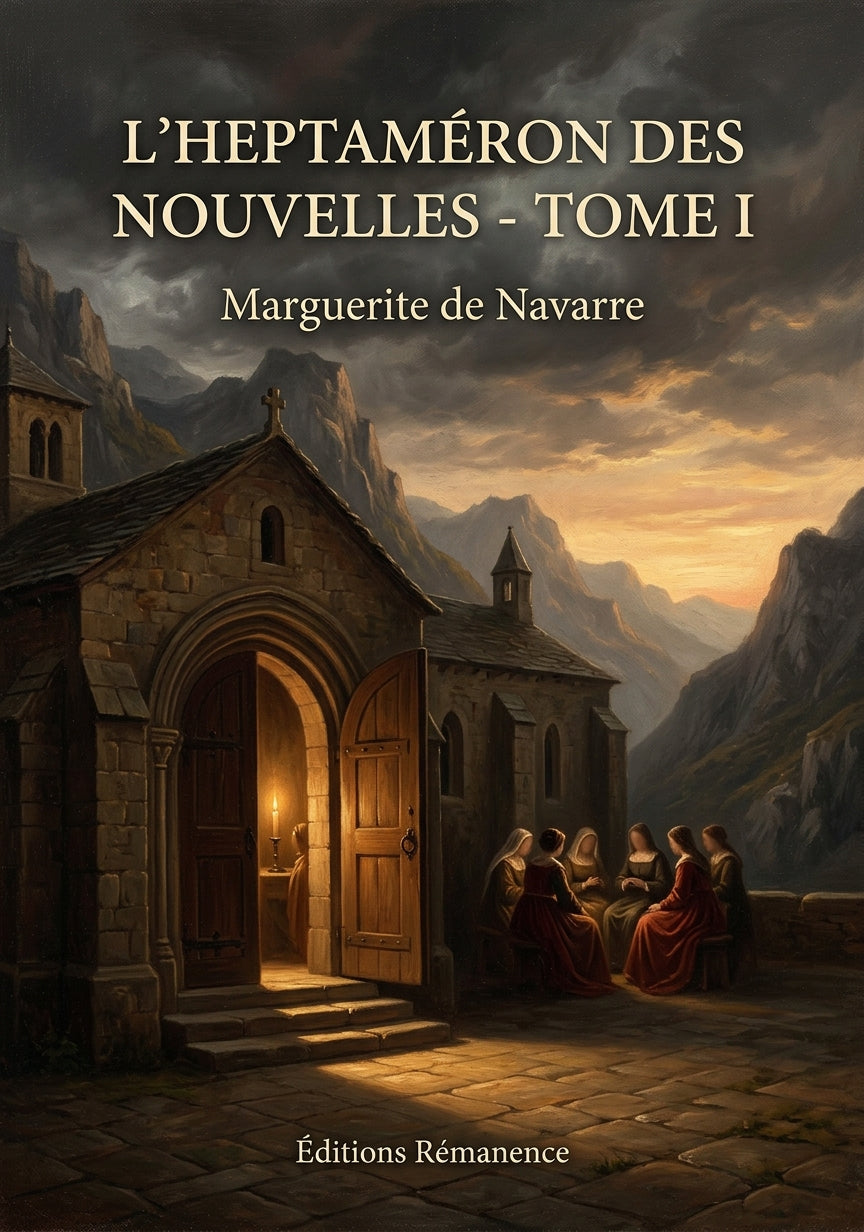 Livre L’Heptaméron des nouvelles - Tome I par Marguerite de Navarre - Couverture - Editions Remanence