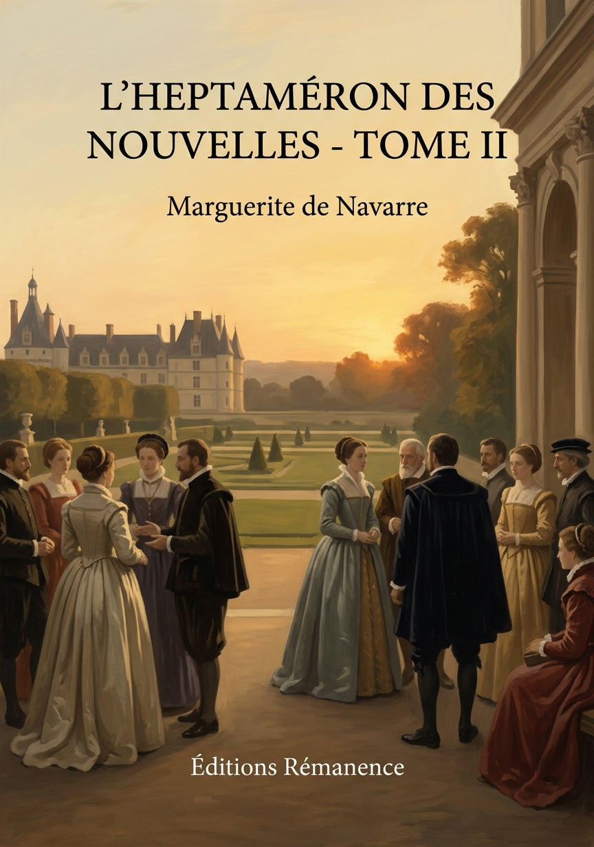 Livre L’Heptaméron des nouvelles - Tome II par Marguerite de Navarre - Couverture - Editions Remanence