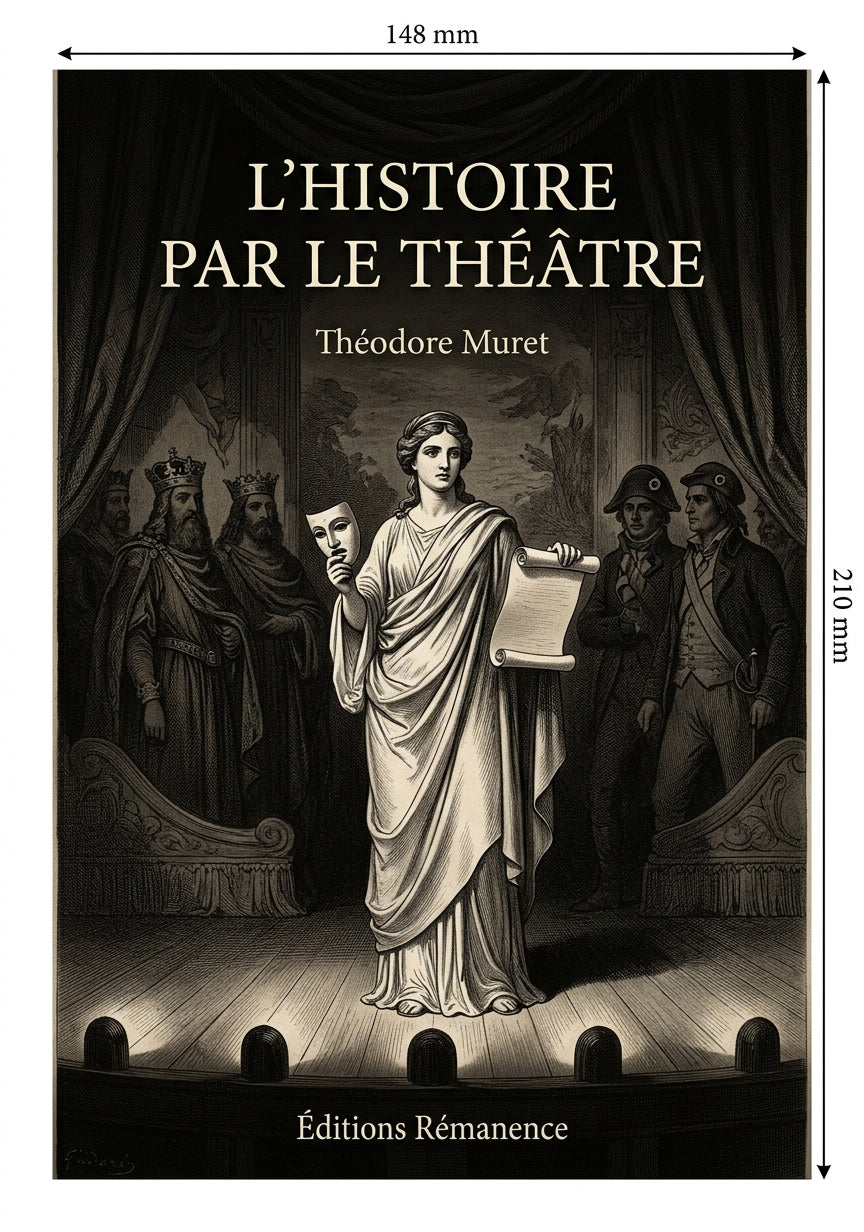 Livre L’Histoire par le théâtre par Théodore Muret - Couverture - Editions Remanence