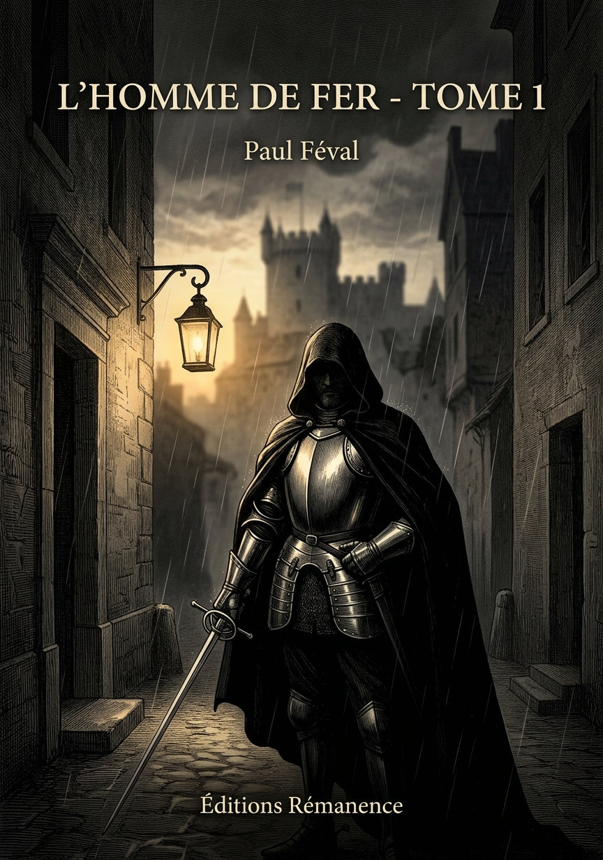 Livre L’Homme de fer - Tome 1 par Paul Féval - Couverture - Editions Remanence