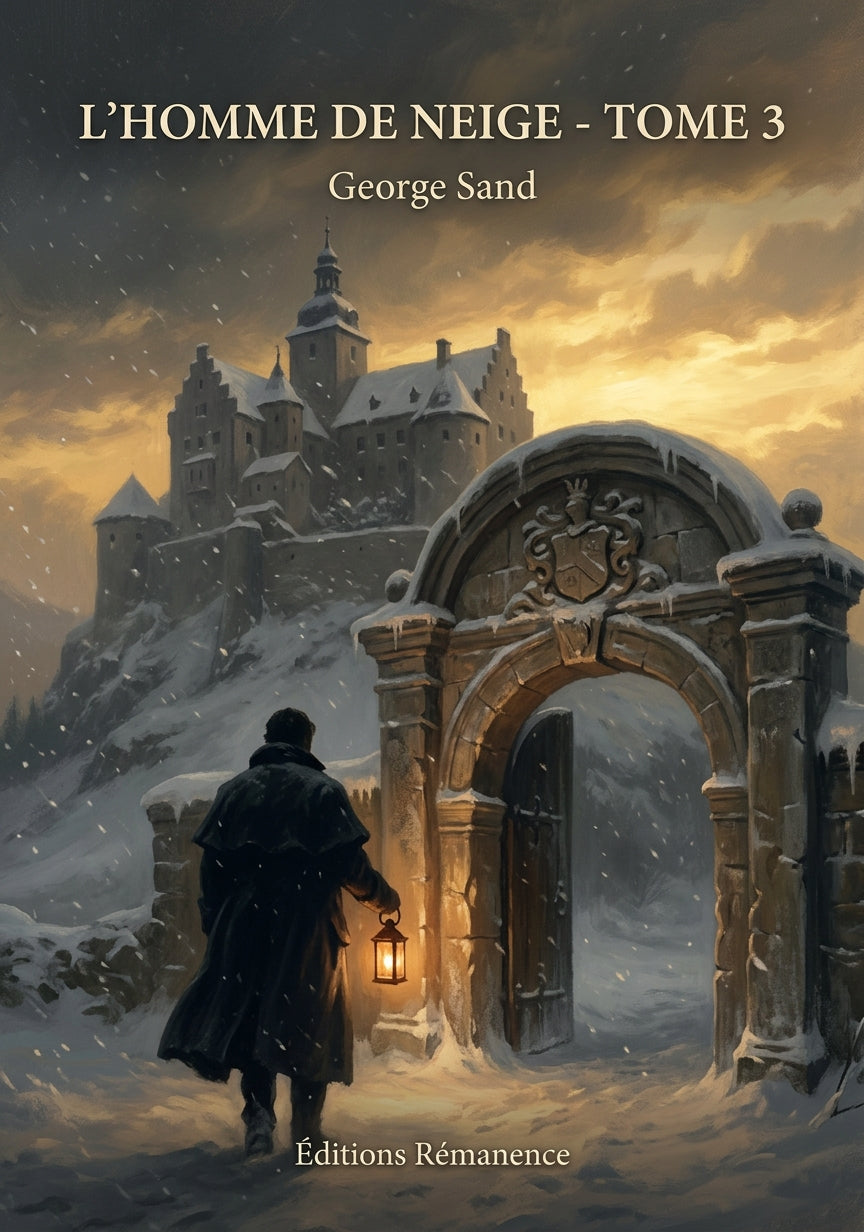 Livre L’Homme de neige - Tome 3 par George Sand - Couverture - Editions Remanence