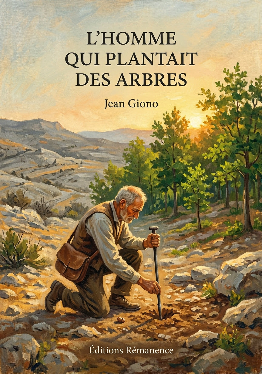 Livre L’Homme qui plantait des arbres par Jean Giono - Couverture - Editions Remanence