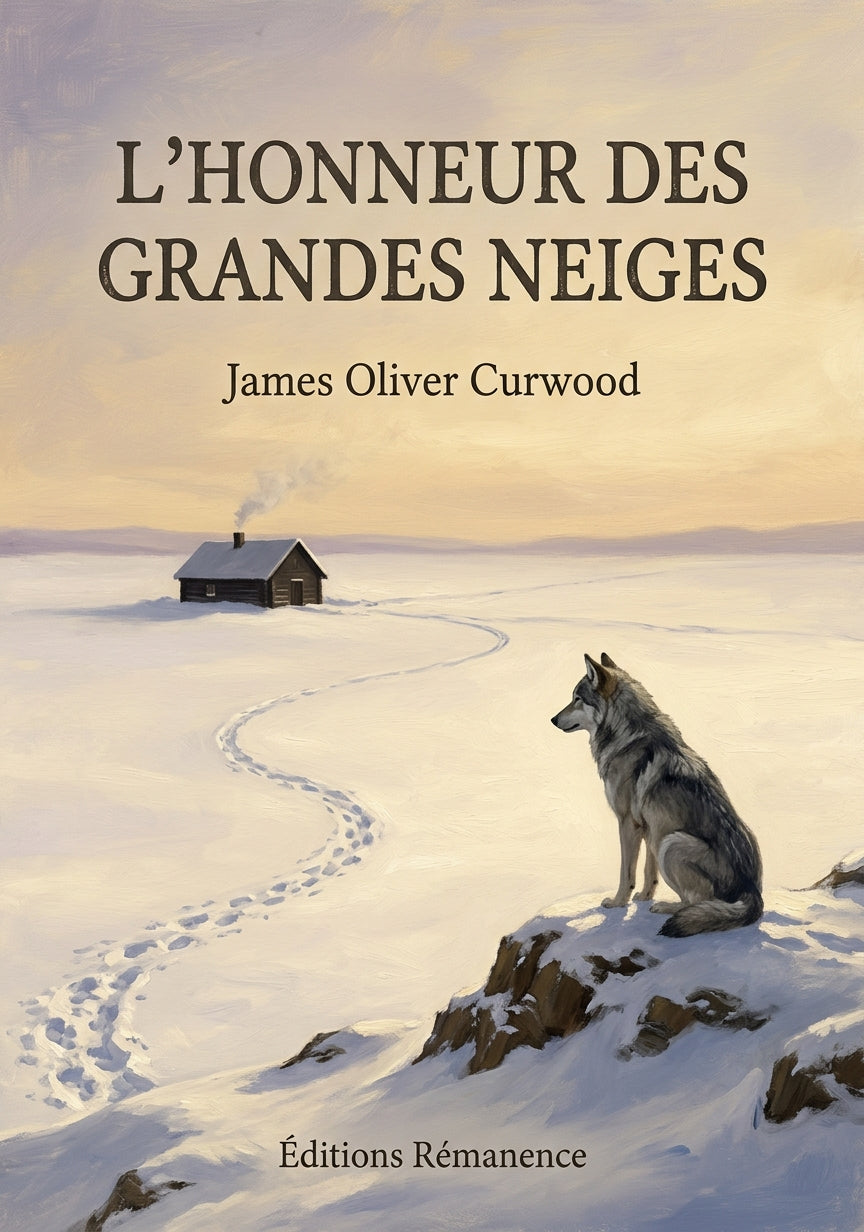 Livre L’Honneur des grandes neiges par James Oliver Curwood - Couverture - Editions Remanence