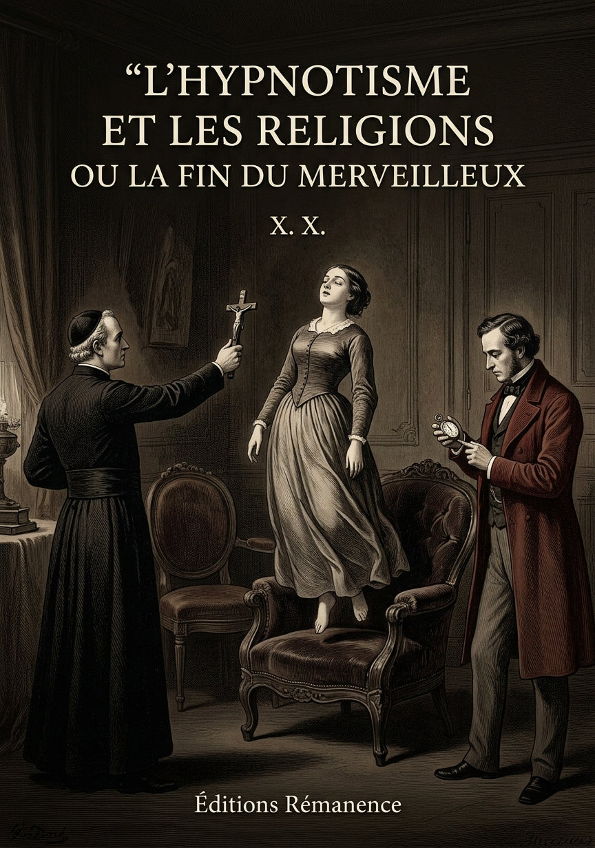Livre L’Hypnotisme et les Religions ou la fin du merveilleux par X. X. - Couverture - Editions Remanence