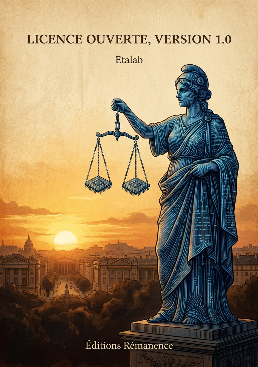 Livre Licence Ouverte, version 1.0 par Etalab - Couverture - Editions Remanence