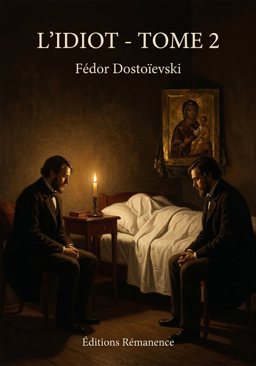 Livre L’Idiot - Tome 2 par Fédor Dostoïevski - Couverture - Editions Remanence