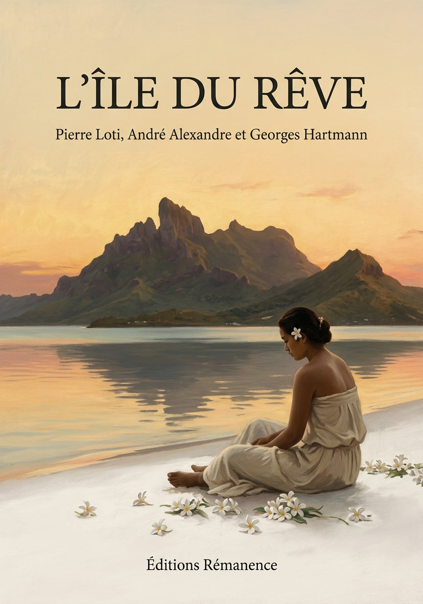 Livre L’Île du rêve par Pierre Loti, André Alexandre et Georges Hartmann - Couverture - Editions Remanence