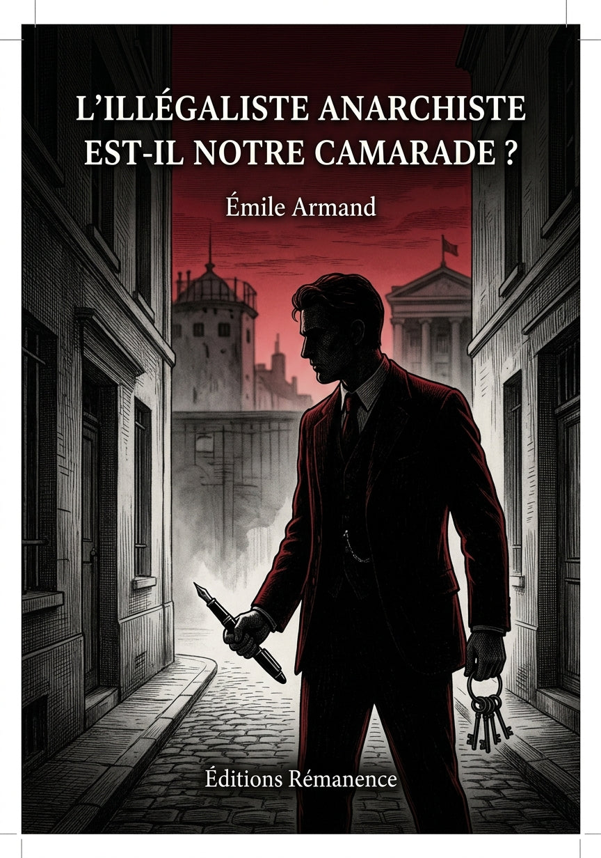 Livre L’illégaliste anarchiste est-il notre camarade ? par Émile Armand - Couverture - Editions Remanence