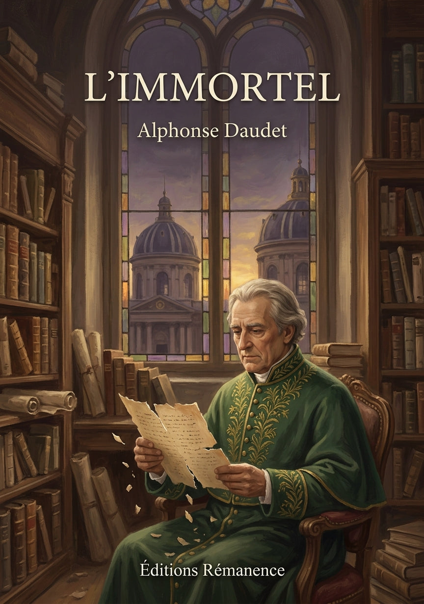 Livre L’Immortel par Alphonse Daudet - Couverture - Editions Remanence