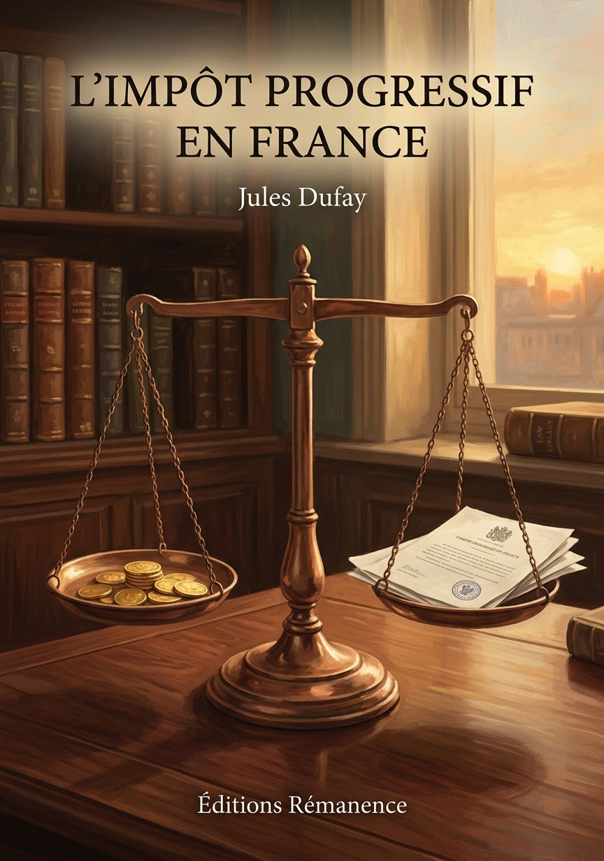 Livre L’Impôt Progressif en France par Jules Dufay - Couverture - Editions Remanence