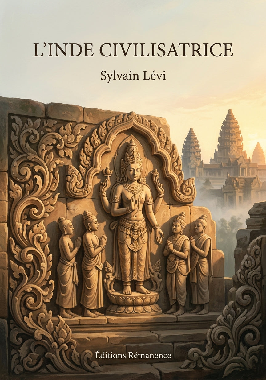 Livre L’Inde civilisatrice par Sylvain Lévi - Couverture - Editions Remanence