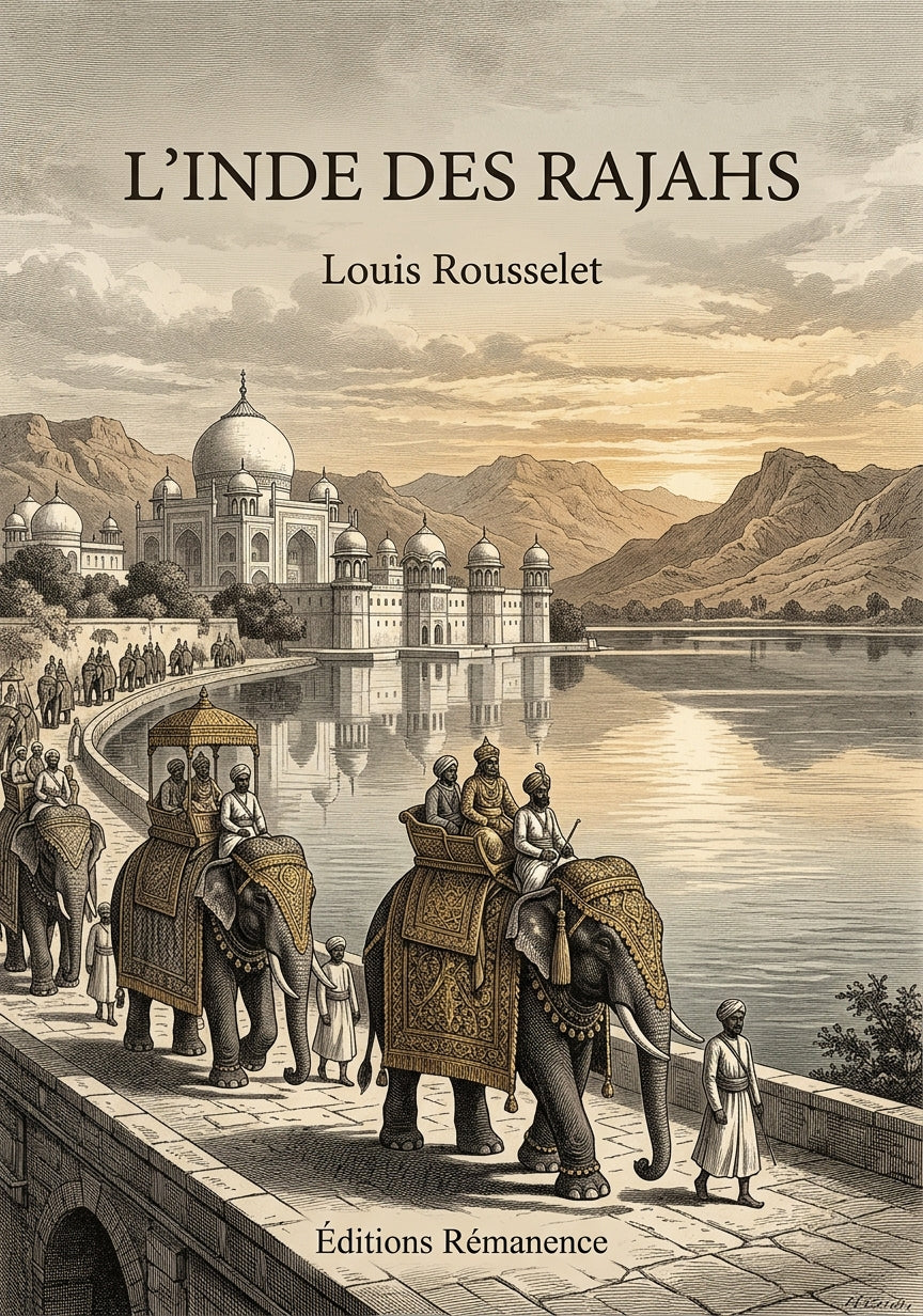 Livre L’Inde des rajahs par Louis Rousselet - Couverture - Editions Remanence