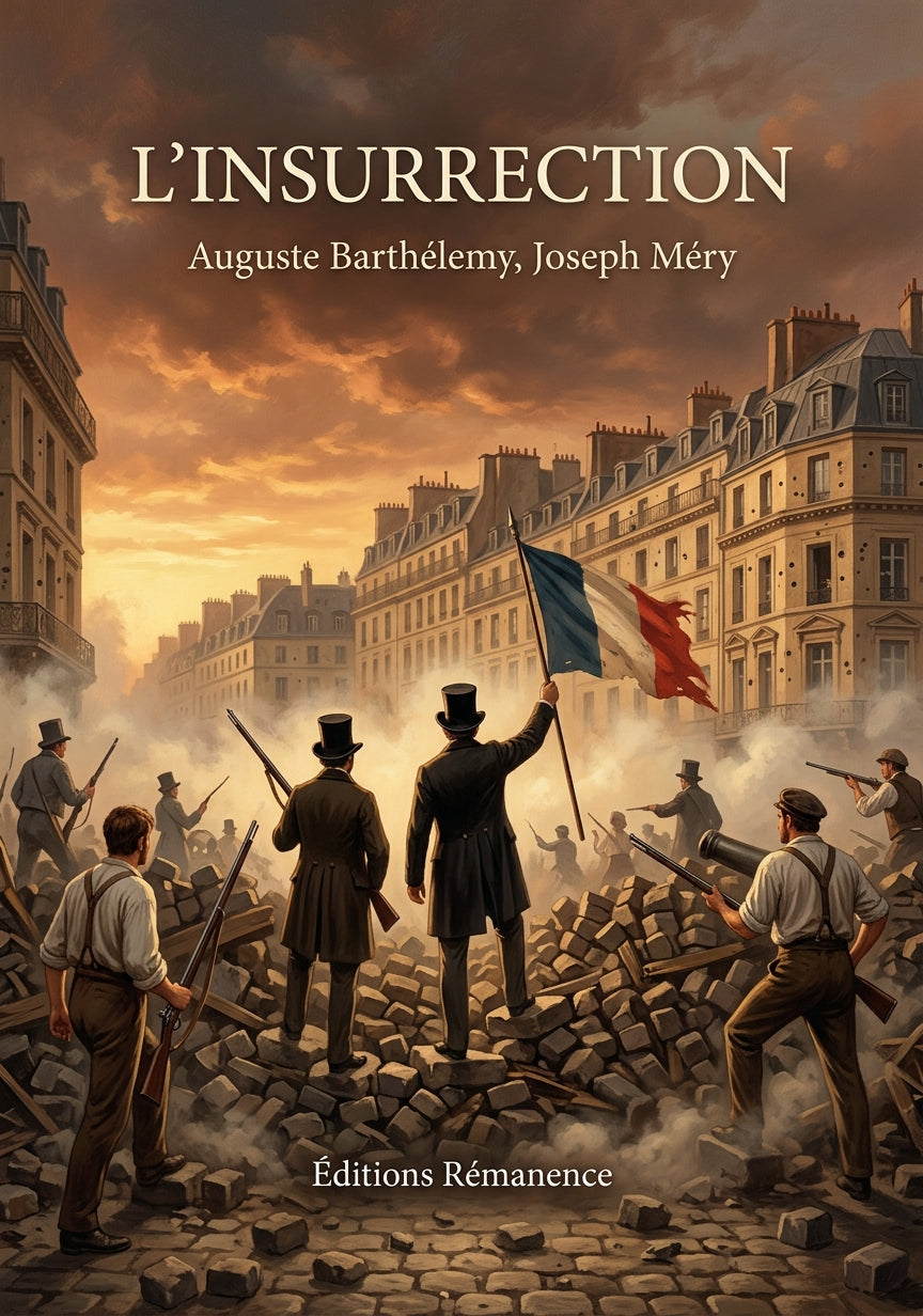 Livre L’Insurrection par Auguste Barthélemy, Joseph Méry - Couverture - Editions Remanence