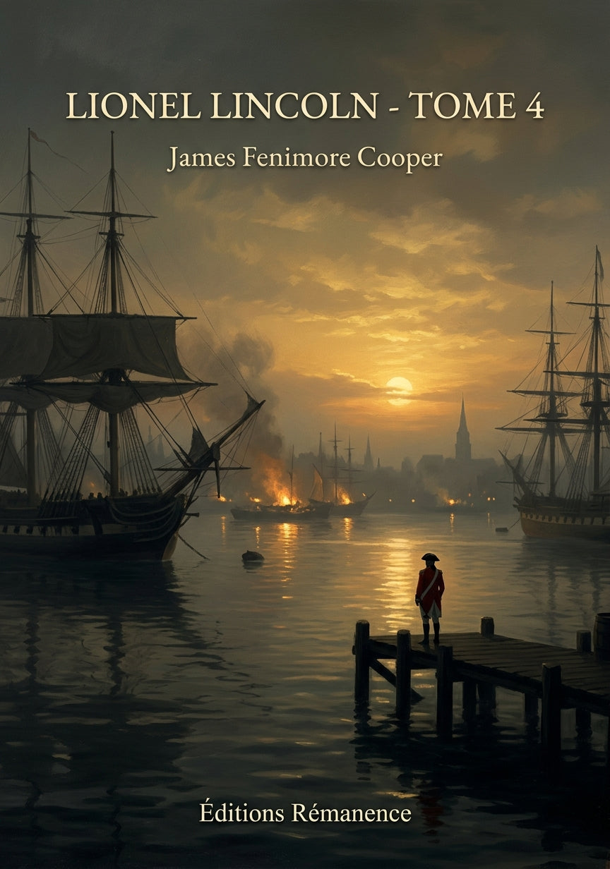 Livre Lionel Lincoln - Tome 4 par James Fenimore Cooper - Couverture - Editions Remanence