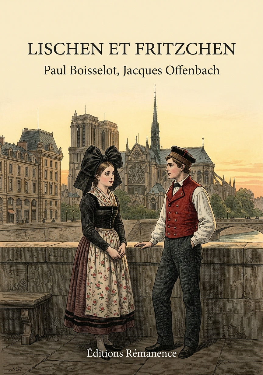 Livre Lischen et Fritzchen par Paul Boisselot, Jacques Offenbach - Couverture - Editions Remanence