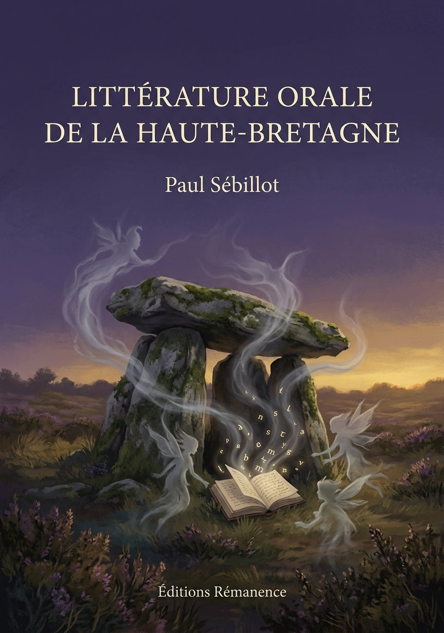 Livre Littérature orale de la Haute-Bretagne par Paul Sébillot - Couverture - Editions Remanence
