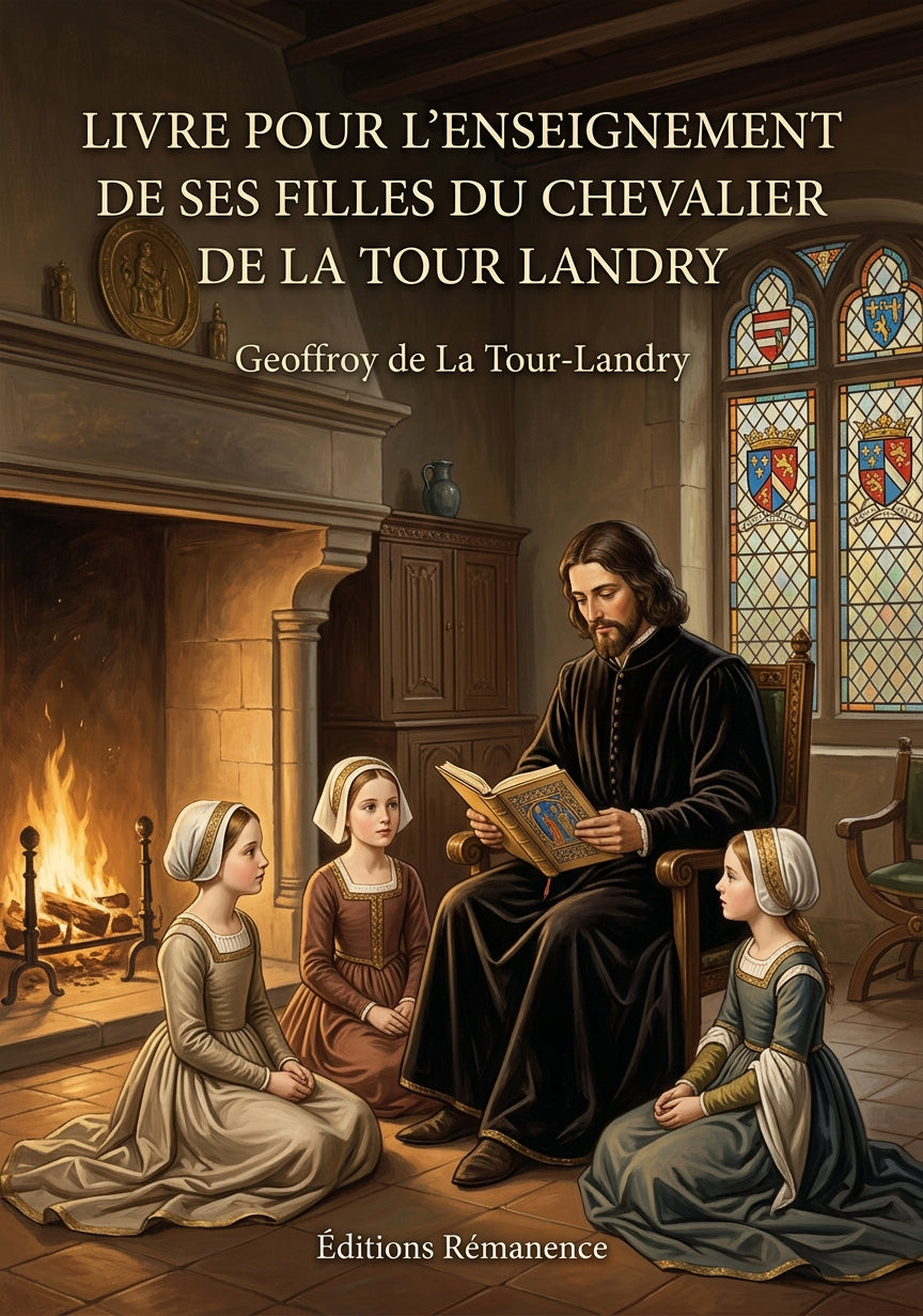 Livre Livre pour l’enseignement de ses filles du Chevalier de La Tour Landry par Geoffroy de La Tour-Landry - Couverture - Editions Remanence