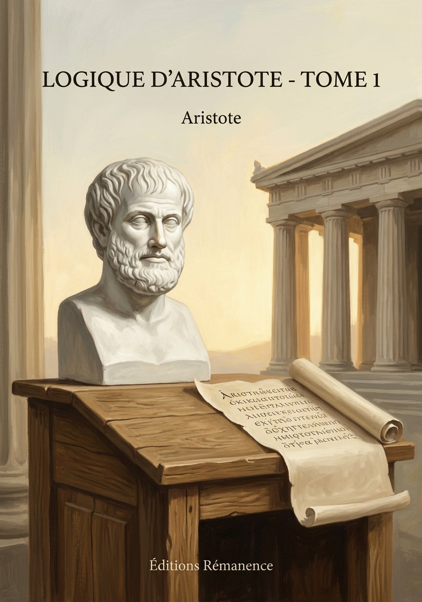 Livre Logique d’Aristote - Tome 1 par Aristote - Couverture - Editions Remanence