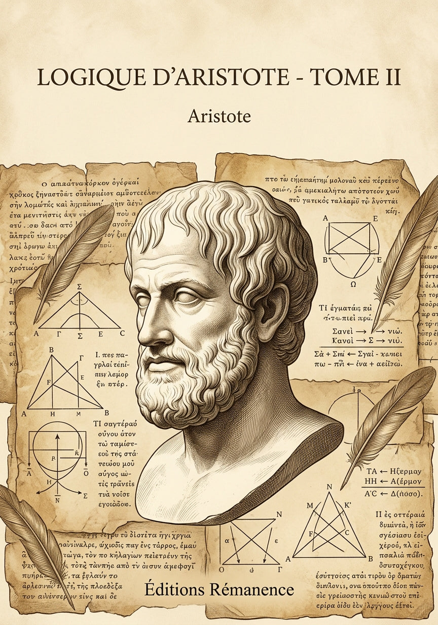 Livre Logique d’Aristote - Tome II par Aristote - Couverture - Editions Remanence