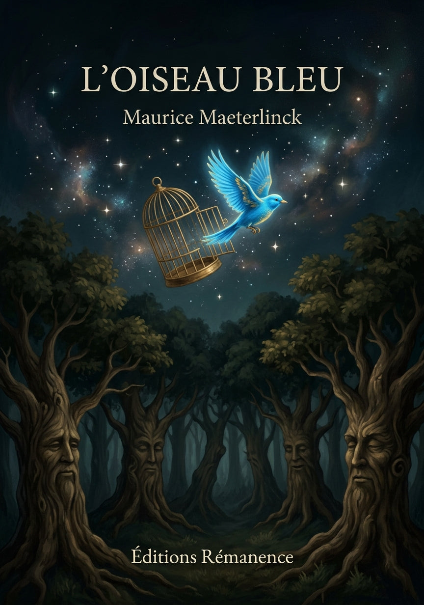 Livre L’Oiseau bleu par Maurice Maeterlinck - Couverture - Editions Remanence