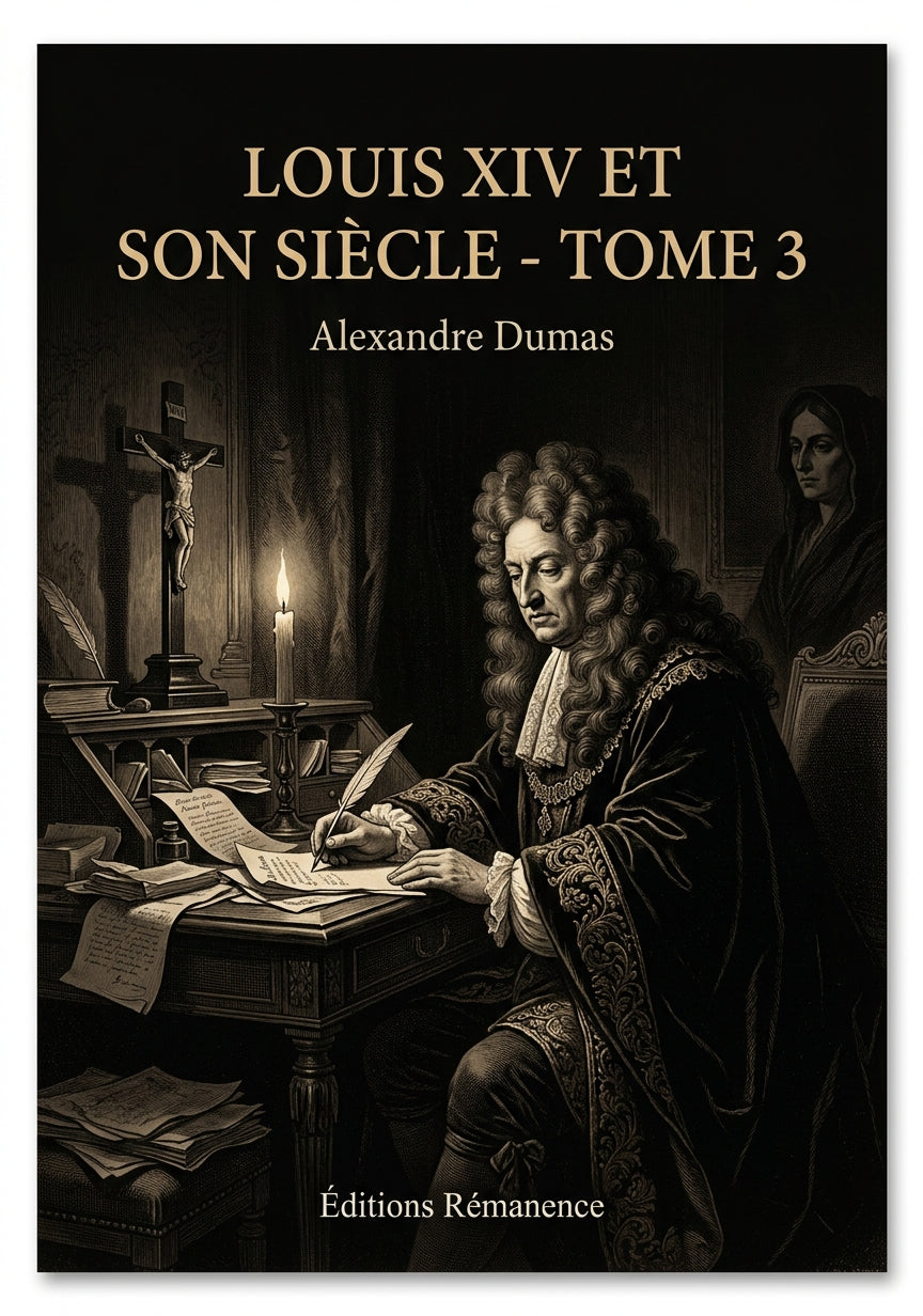 Livre Louis XIV et son siècle - Tome 3 par Alexandre Dumas - Couverture - Editions Remanence