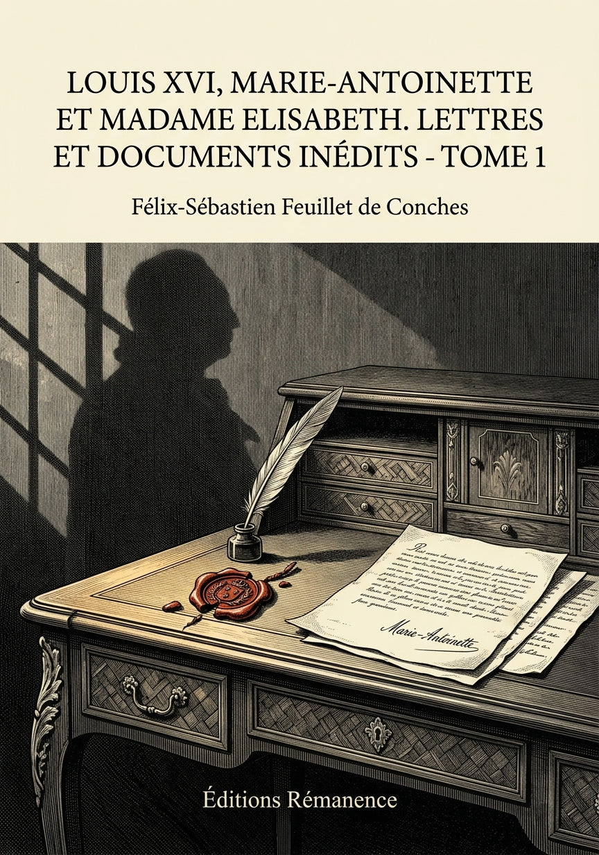 Livre Louis XVI, Marie-Antoinette et Madame Elisabeth. Lettres et documents inédits - Tome 4 par Félix-Sébastien Feuillet de Conches - Couverture - Editions Remanence