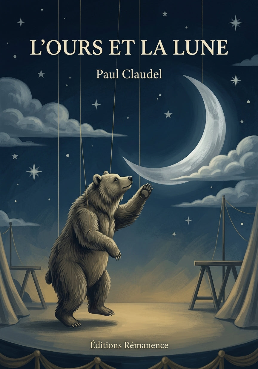 Livre L’Ours et la Lune par Paul Claudel - Couverture - Editions Remanence