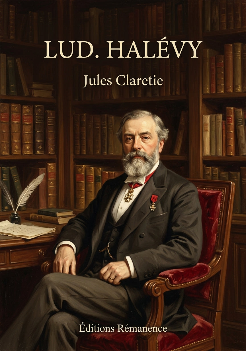 Livre Lud. Halévy par Jules Claretie - Couverture - Editions Remanence