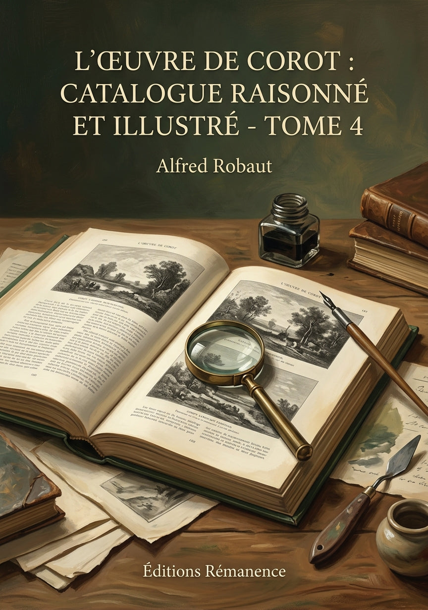 Livre L’Œuvre de Corot : Catalogue raisonné et illustré - Tome 4 par Alfred Robaut - Couverture - Editions Remanence
