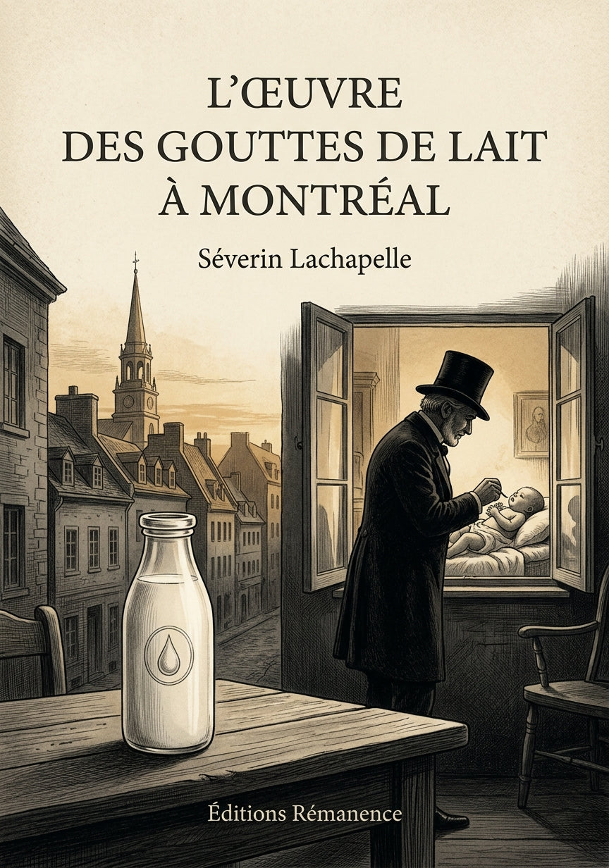 Livre L’œuvre des gouttes de lait à Montréal par Séverin Lachapelle - Couverture - Editions Remanence