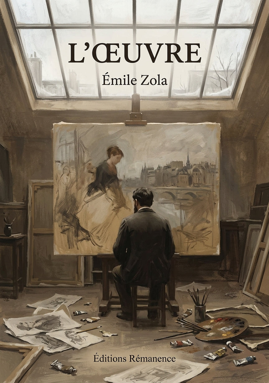Livre L’Œuvre par Émile Zola - Couverture - Editions Remanence