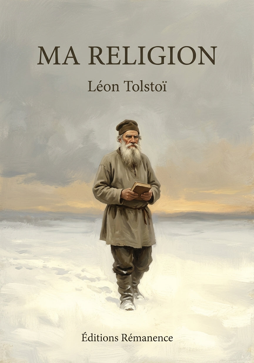 Livre Ma religion par Léon Tolstoï - Couverture - Editions Remanence
