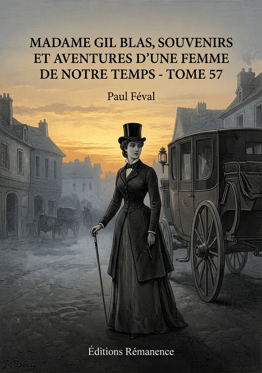 Livre Madame Gil Blas, souvenirs et aventures d’une femme de notre temps - Tome 57 par Paul Féval - Couverture - Editions Remanence
