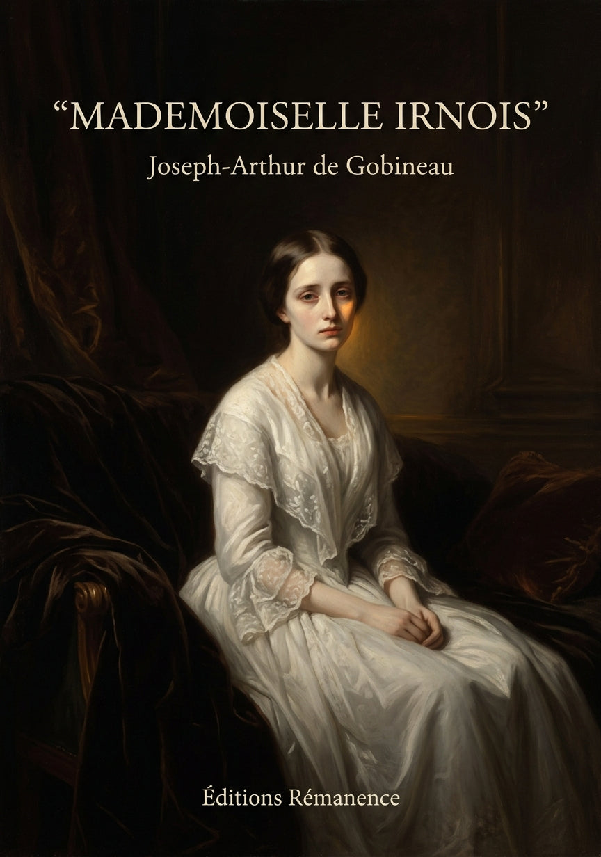 Livre Mademoiselle Irnois par Joseph-Arthur de Gobineau - Couverture - Editions Remanence