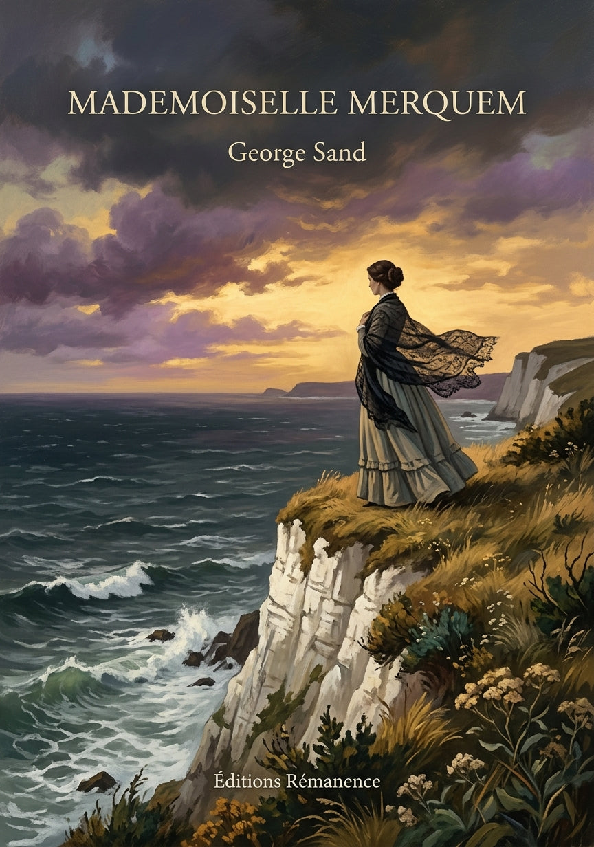Livre Mademoiselle Merquem par George Sand - Couverture - Editions Remanence