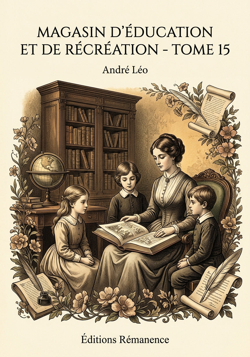Livre Magasin d’Éducation et de Récréation - Tome 15 par André Léo - Couverture - Editions Remanence
