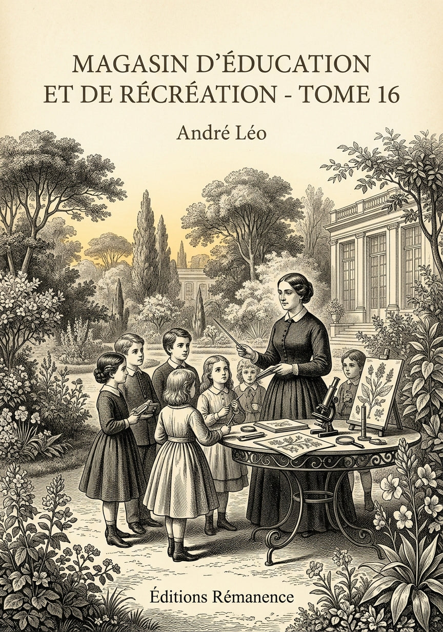 Livre Magasin d’Éducation et de Récréation - Tome 16 par André Léo - Couverture - Editions Remanence
