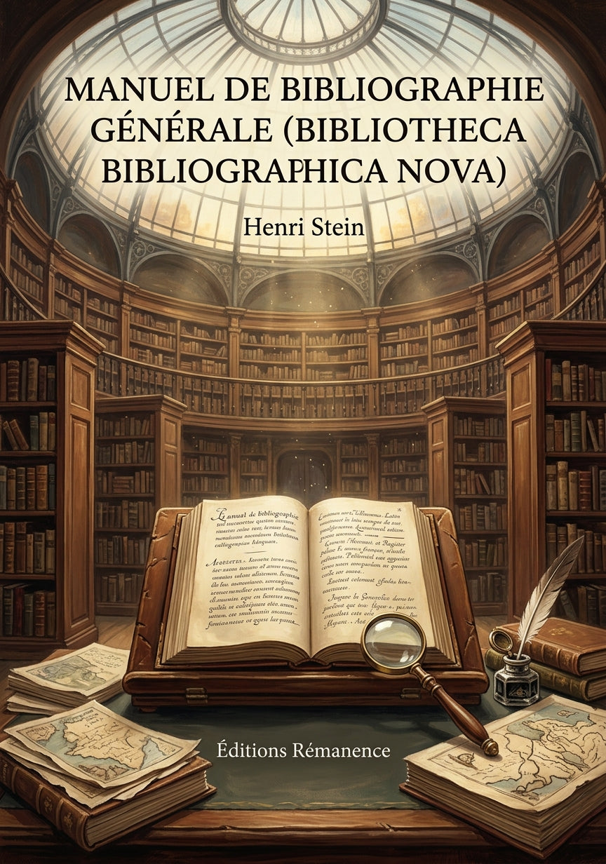 Livre Manuel de bibliographie générale (Bibliotheca bibliographica nova) par Henri Stein - Couverture - Editions Remanence