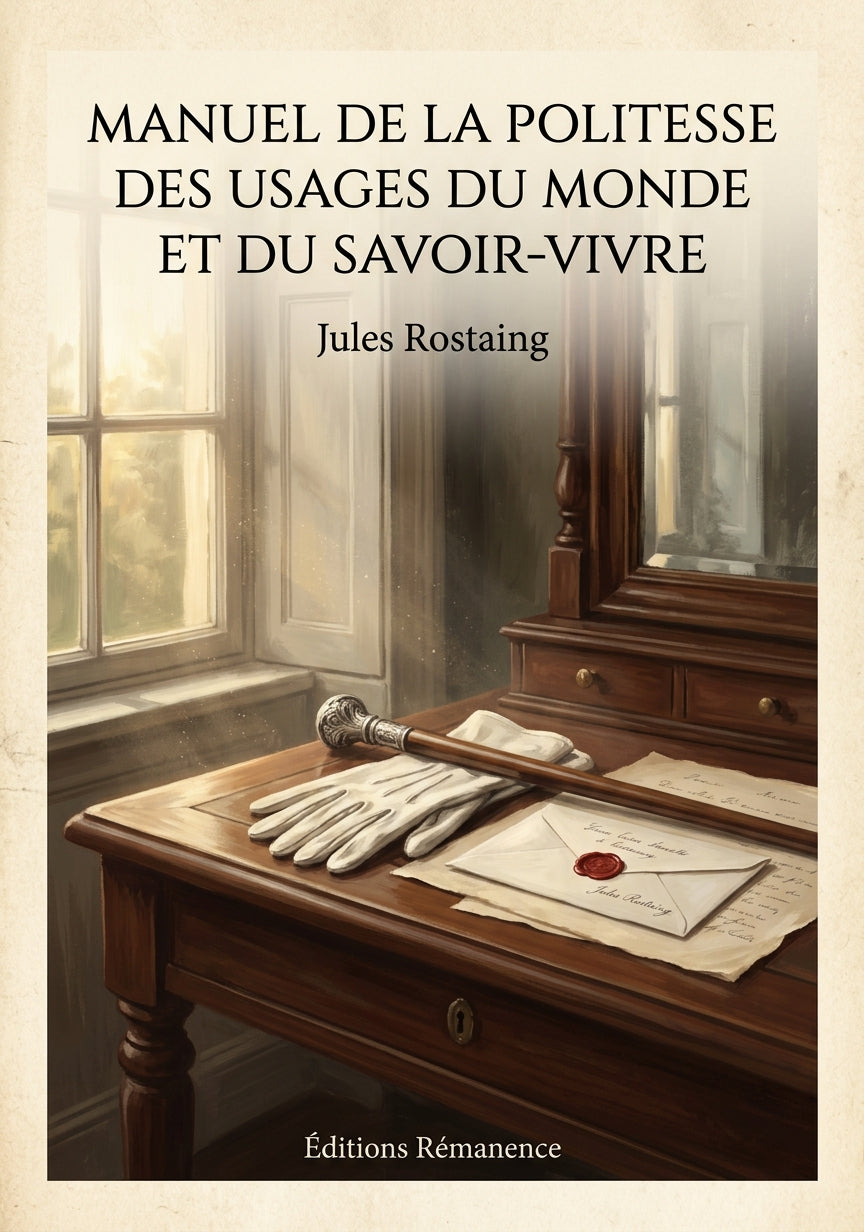 Manuel de la politesse des usages du monde et du savoir-vivre - Jules Rostaing (Couverture)