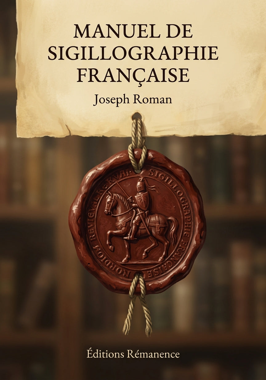 Livre Manuel de sigillographie française par Joseph Roman - Couverture - Editions Remanence