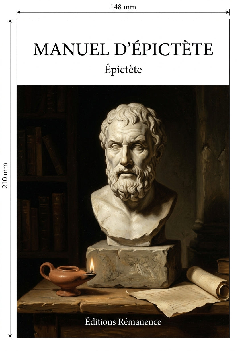 Livre Manuel d’Épictète par Épictète - Couverture - Editions Remanence