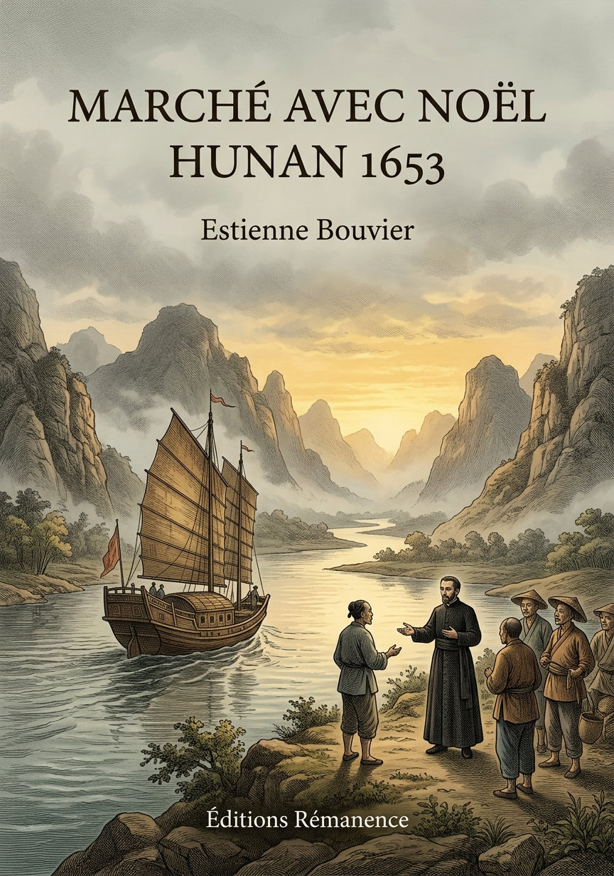 Livre Marché avec Noël HUNAN 1653 par Estienne Bouvier - Couverture - Editions Remanence