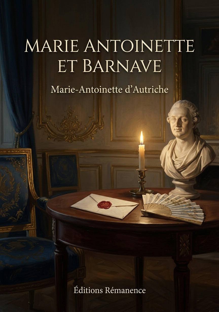 Livre Marie Antoinette et Barnave par Marie-Antoinette d’Autriche - Couverture - Editions Remanence