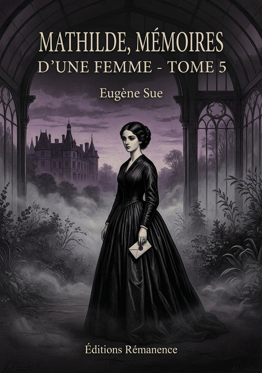 Livre Mathilde, Mémoires d’une jeune femme - Tome 5 par Eugène Sue - Couverture - Editions Remanence
